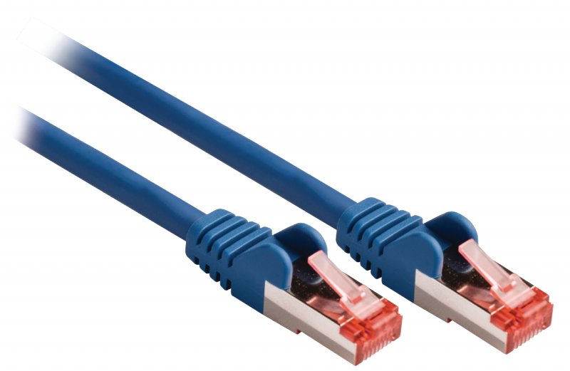 Síťový Kabel CAT6 S/FTP RJ45 (8P8C) Zástrčka - RJ45 (8P8C) Zástrčka 2.00 m Modrá - obrázek č. 1