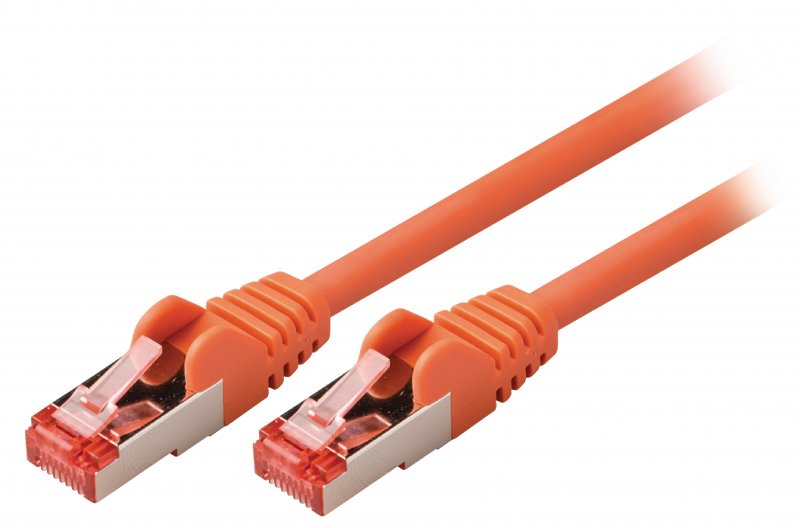 Síťový Kabel CAT6 S/FTP RJ45 (8P8C) Zástrčka - RJ45 (8P8C) Zástrčka 0.15 m Oranžová - obrázek produktu