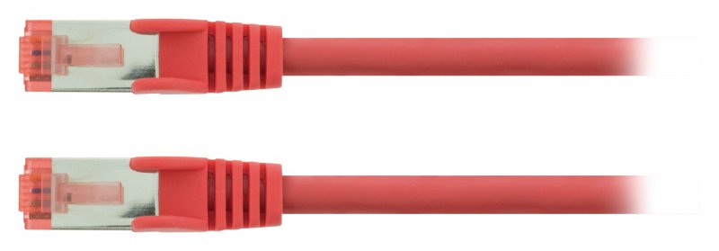 Síťový Kabel CAT6 S/FTP RJ45 (8P8C) Zástrčka - RJ45 (8P8C) Zástrčka 0.25 m Červená - obrázek č. 2