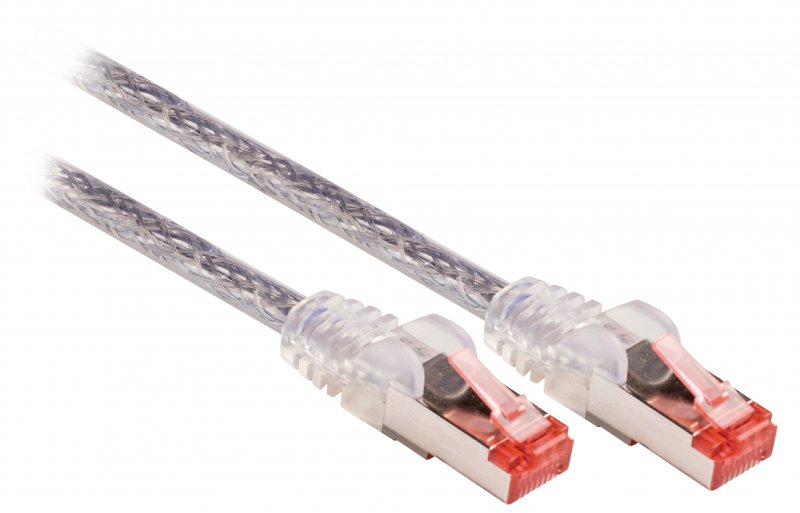 Síťový Kabel CAT6 S/FTP RJ45 (8P8C) Zástrčka - RJ45 (8P8C) Zástrčka 1.50 m Transparentní - obrázek č. 1