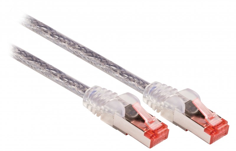 Síťový Kabel CAT6 S/FTP RJ45 (8P8C) Zástrčka - RJ45 (8P8C) Zástrčka 2.00 m Transparentní - obrázek č. 1