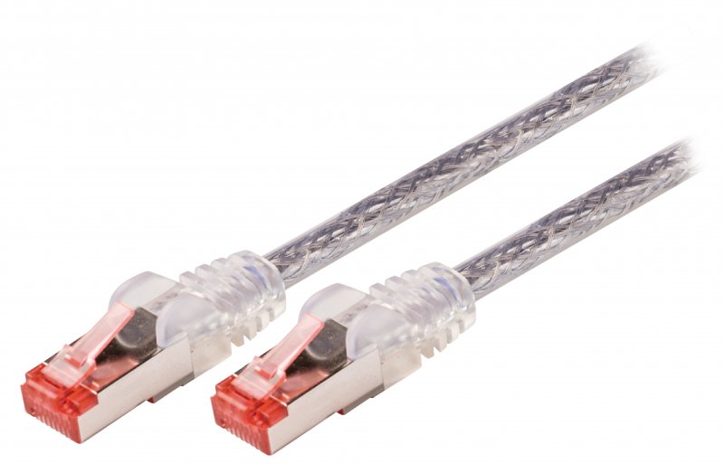 Síťový Kabel CAT6 S/FTP RJ45 (8P8C) Zástrčka - RJ45 (8P8C) Zástrčka 5.00 m Transparentní - obrázek produktu