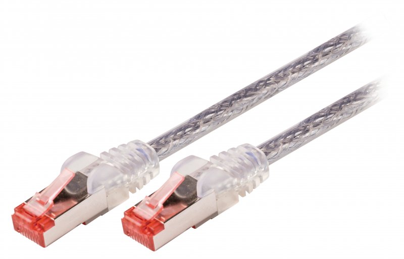 Síťový Kabel CAT6 S/FTP RJ45 (8P8C) Zástrčka - RJ45 (8P8C) Zástrčka 7.50 m Transparentní - obrázek produktu