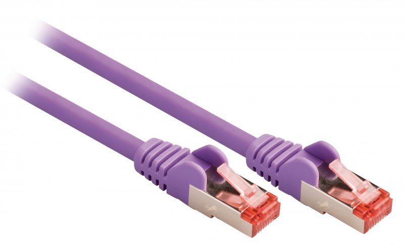 Síťový Kabel CAT6 S/FTP RJ45 (8P8C) Zástrčka - RJ45 (8P8C) Zástrčka 10.0 m Fialová - obrázek č. 1