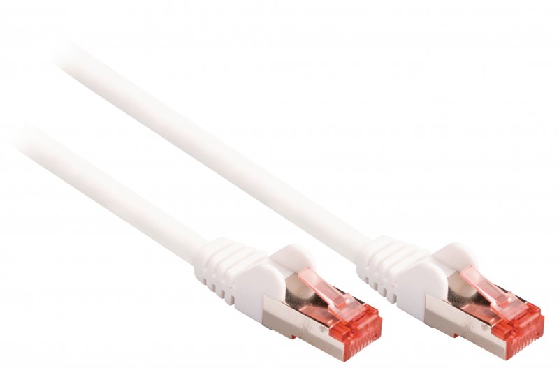 Síťový Kabel CAT6 S/FTP RJ45 (8P8C) Zástrčka - RJ45 (8P8C) Zástrčka 0.25 m Bílá - obrázek č. 1