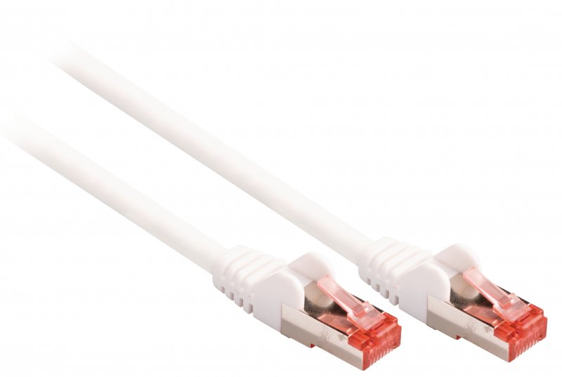 Síťový Kabel CAT6 S/FTP RJ45 (8P8C) Zástrčka - RJ45 (8P8C) Zástrčka 15.0 m Bílá - obrázek č. 1