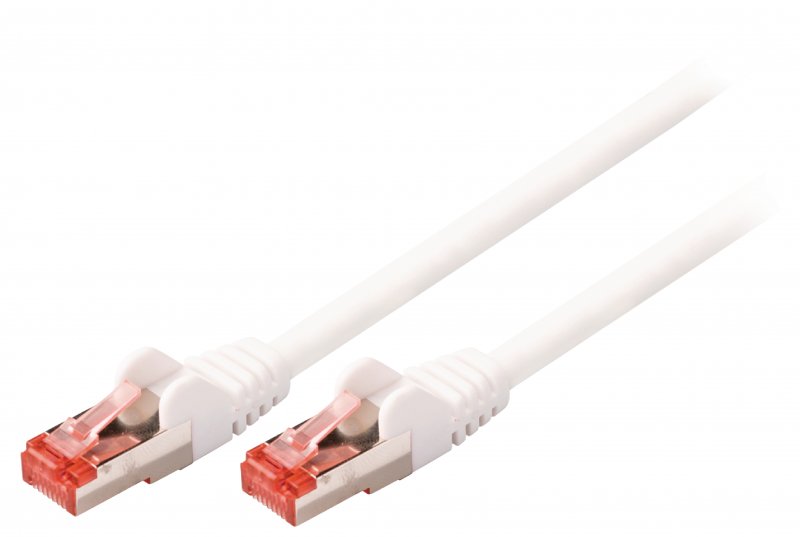 Síťový Kabel CAT6 S/FTP RJ45 (8P8C) Zástrčka - RJ45 (8P8C) Zástrčka 20.0 m Bílá - obrázek produktu