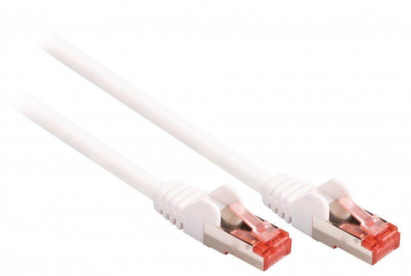 Síťový Kabel CAT6 S/FTP RJ45 (8P8C) Zástrčka - RJ45 (8P8C) Zástrčka 20.0 m Bílá - obrázek č. 1
