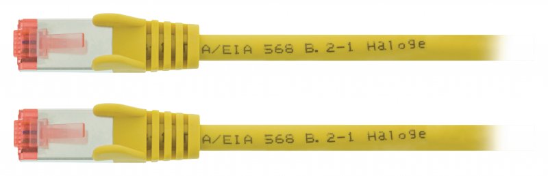 Síťový Kabel CAT6 S/FTP RJ45 (8P8C) Zástrčka - RJ45 (8P8C) Zástrčka 0.25 m Žlutá - obrázek č. 2
