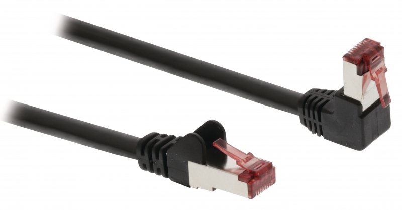 Síťový Kabel CAT6 S/FTP RJ45 (8P8C) Zástrčka - RJ45 (8P8C) Zástrčka 15.0 m Černá - obrázek č. 1