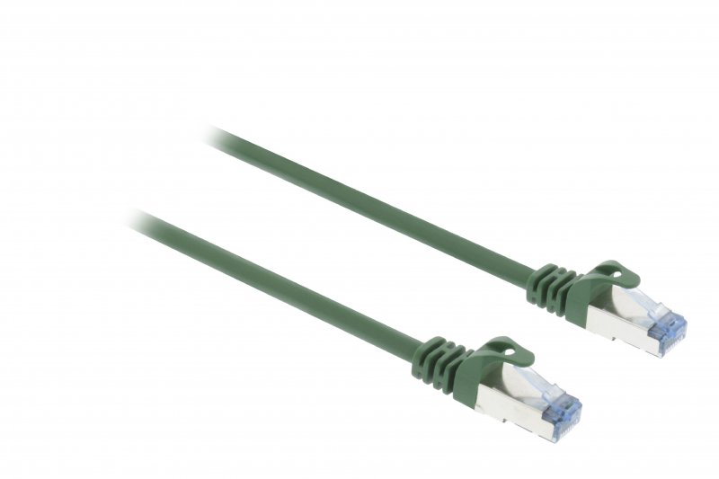 CAT6a S/FTP Síťový Kabel RJ45 (8P8C) Zástrčka - RJ45 (8P8C) Zástrčka 0.50 m Zelená - obrázek č. 1