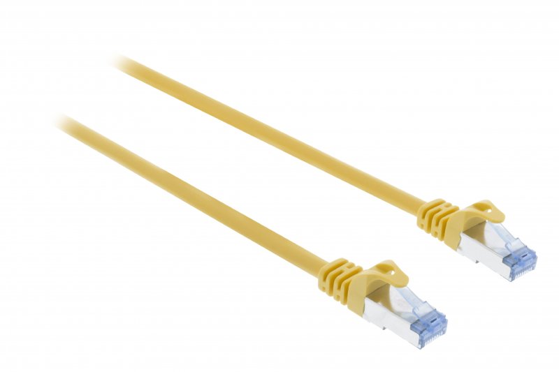 CAT6a S/FTP Síťový Kabel RJ45 (8P8C) Zástrčka - RJ45 (8P8C) Zástrčka 1.00 m Žlutá - obrázek č. 1