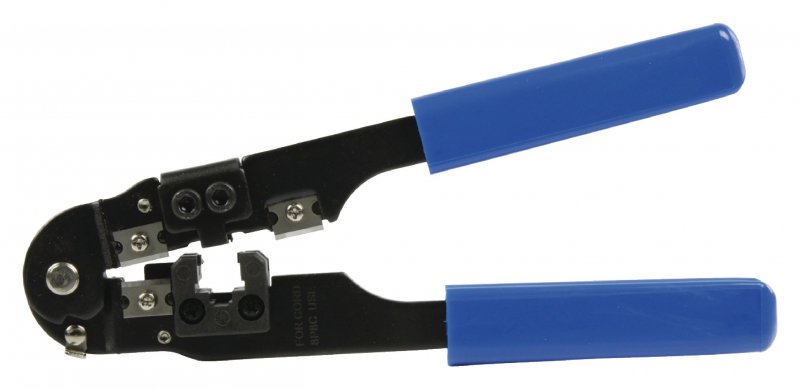 Krimpovací kleště pro konektory RJ45, modré - obrázek produktu