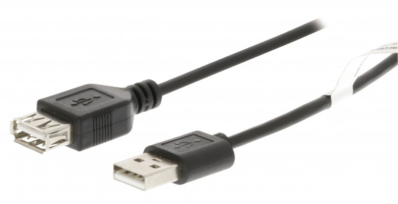 Prodlužovací Kabel USB 2.0 USB A Zástrčka - USB A Zásuvka 3.00 m Černá - obrázek produktu