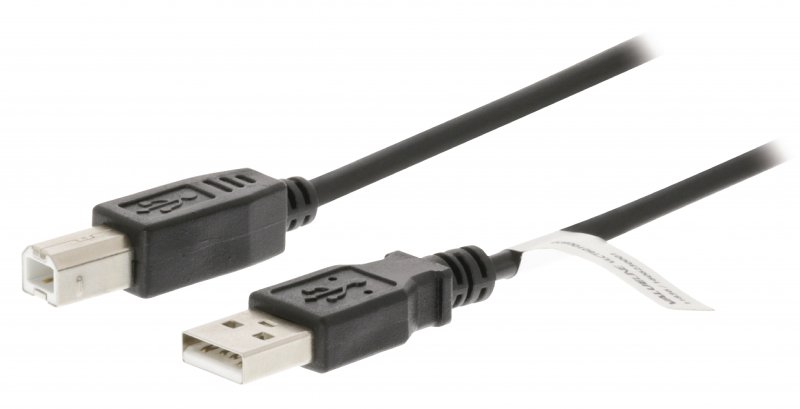 Kabel USB 2.0 USB A Zástrčka - USB-B Male 2.00 m Černá - obrázek produktu
