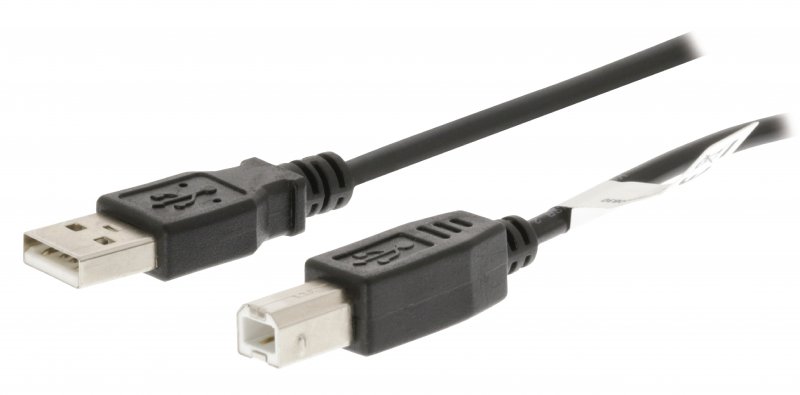 Kabel USB 2.0 USB A Zástrčka - USB-B Male 3.00 m Černá - obrázek produktu