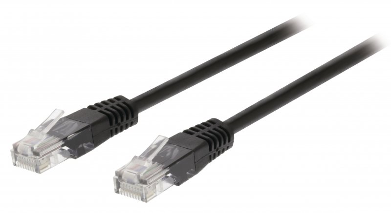 Síťový Kabel CAT5e UTP RJ45 (8P8C) Zástrčka - RJ45 (8P8C) Zástrčka 10.0 m Černá - obrázek produktu