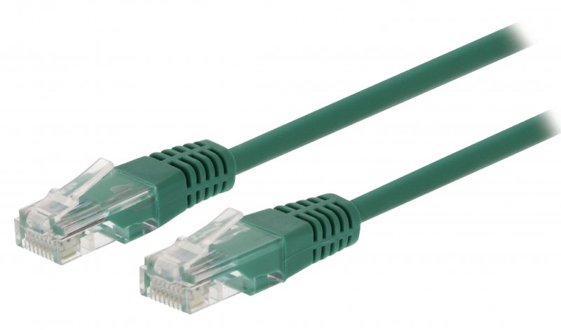 Síťový Kabel CAT5e UTP RJ45 (8P8C) Zástrčka - RJ45 (8P8C) Zástrčka 1.00 m Zelená - obrázek produktu