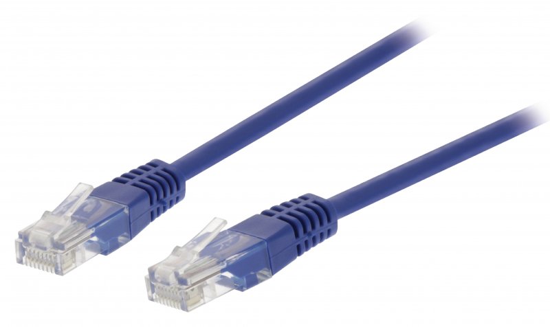Síťový Kabel CAT5e UTP RJ45 (8P8C) Zástrčka - RJ45 (8P8C) Zástrčka 1.00 m Modrá - obrázek produktu