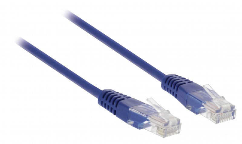 Síťový Kabel CAT5e UTP RJ45 (8P8C) Zástrčka - RJ45 (8P8C) Zástrčka 10.0 m Modrá - obrázek č. 1