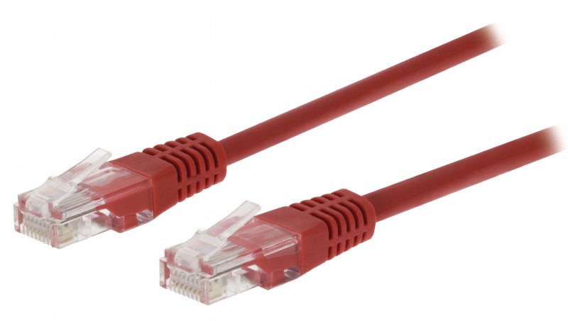 Síťový Kabel CAT5e UTP RJ45 (8P8C) Zástrčka - RJ45 (8P8C) Zástrčka 5.00 m Červená - obrázek produktu