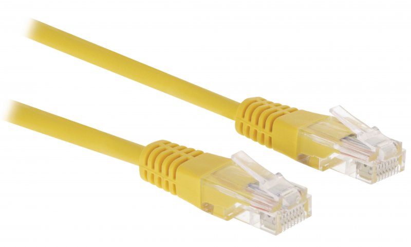 Síťový Kabel CAT5e UTP RJ45 (8P8C) Zástrčka - RJ45 (8P8C) Zástrčka 10.0 m Žlutá - obrázek č. 1