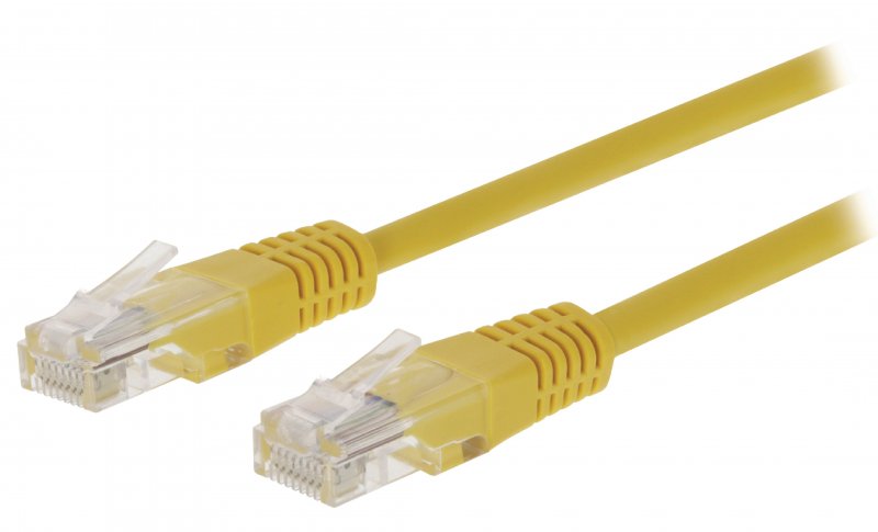 Síťový Kabel CAT5e UTP RJ45 (8P8C) Zástrčka - RJ45 (8P8C) Zástrčka 10.0 m Žlutá - obrázek produktu