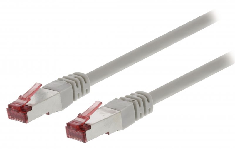 Síťový Kabel CAT6 F/UTP RJ45 (8P8C) Zástrčka - RJ45 (8P8C) Zástrčka 10.0 m Šedá - obrázek produktu
