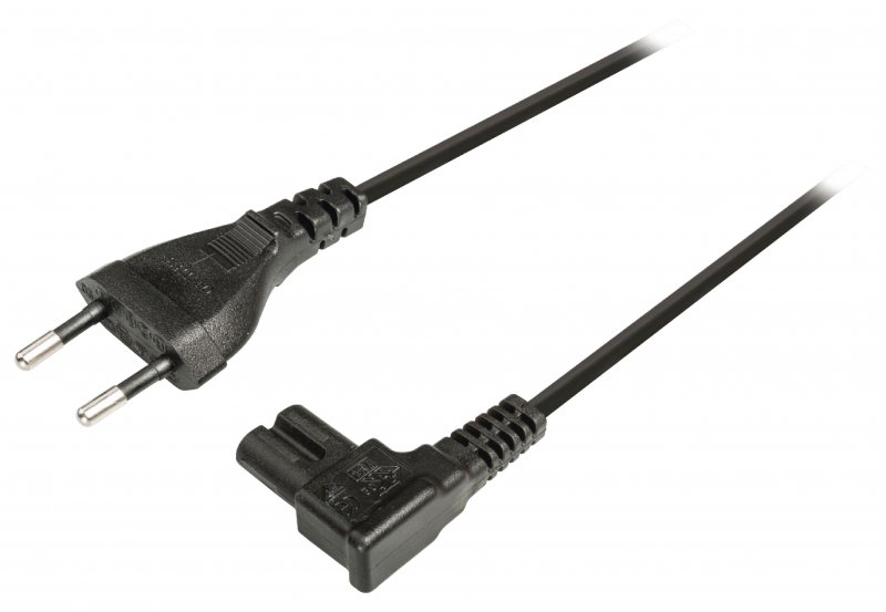 Napájecí kabel Euro Konektor Zástrčka - IEC-320-C7 2.00 m Černá - obrázek produktu