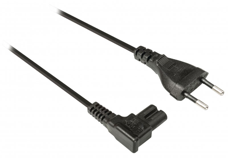 Napájecí kabel Euro Konektor Zástrčka - IEC-320-C7 2.00 m Černá - obrázek č. 1