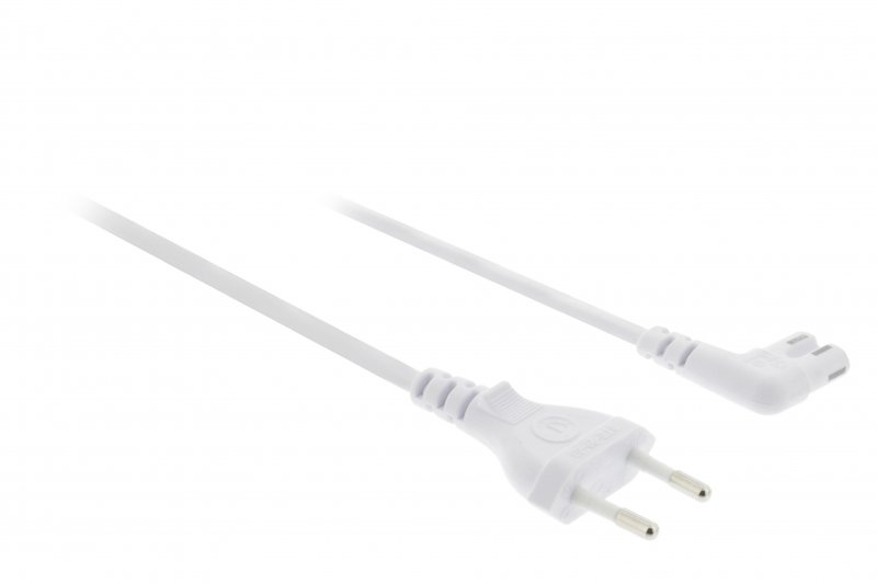 Napájecí kabel Euro Konektor Zástrčka - IEC-320-C7 5.00 m Bílá - obrázek č. 1