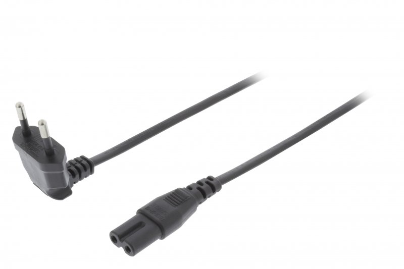 Napájecí kabel Euro Konektor Zástrčka - IEC-320-C7 2.00 m Černá - obrázek produktu
