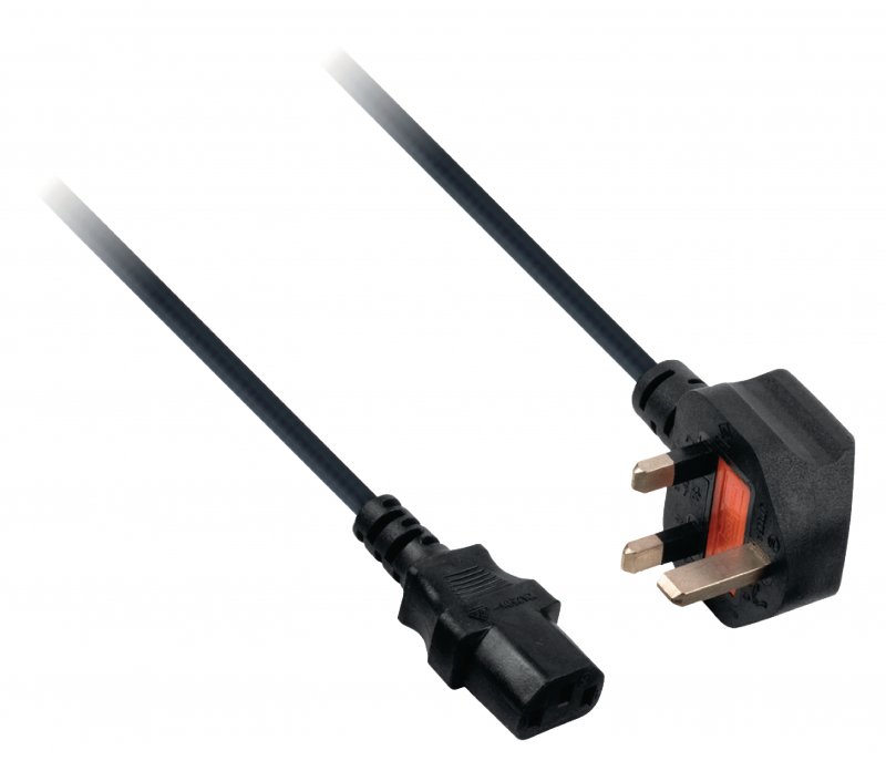 UK Napájecí Kabel UK Zástrčka - IEC-320-C13 5.00 m Černá - obrázek č. 1