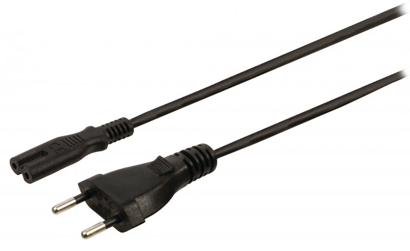 Švýcarský Napájecí Kabel CH Typ 12 - IEC-320-C7 3.00 m Černá - obrázek produktu