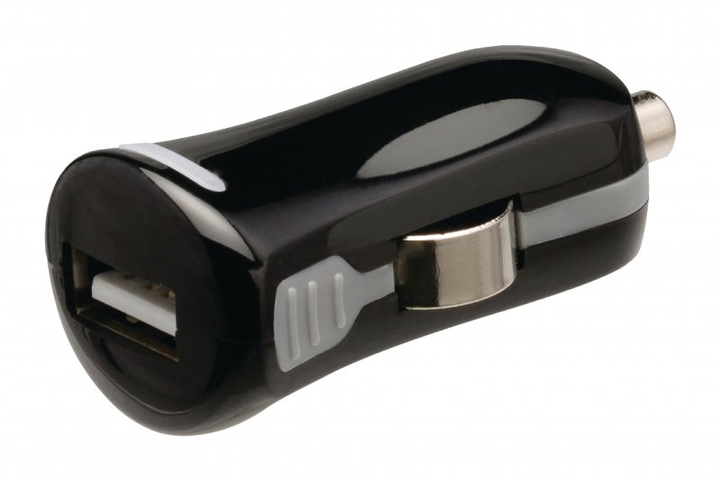 Nabíječka Do Auta 1-Výstup 2.1 A USB Černá - obrázek č. 1