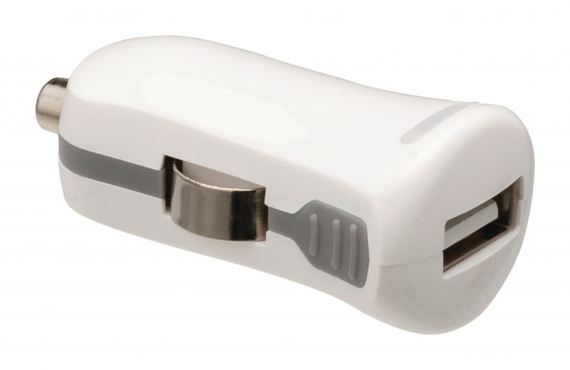 Nabíječka Do Auta 1-Výstup 2.1 A USB Bílá - obrázek č. 2