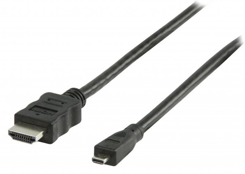 High Speed HDMI Kabel s Ethernetem HDMI Konektor - HDMI Micro Konektor 1.00 m Černá - obrázek produktu