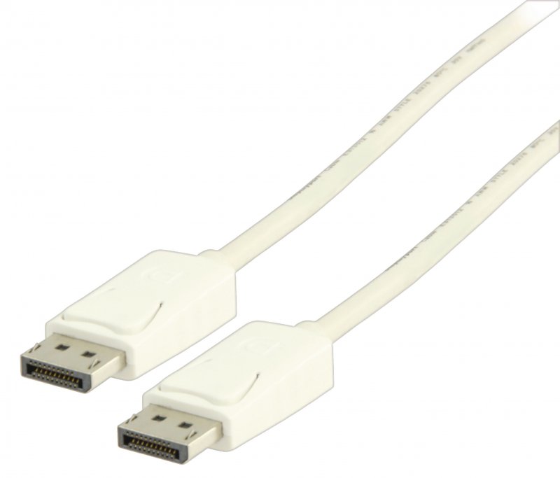 Kabel DisplayPort DisplayPort Zástrčka - DisplayPort Zástrčka 2.00 m Bílá - obrázek č. 1