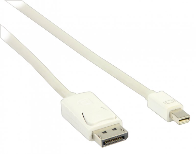 Kabel Mini DisplayPort Mini DisplayPort Zástrčka - DisplayPort Zástrčka 2.00 m Bílá - obrázek č. 2