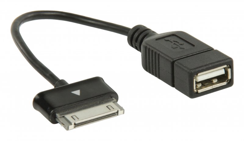 Synchronizační a Nabíjecí Kabel Samsung 30kolíkový Zástrčka - USB A Zásuvka 0.20 m Černá VLMB39205B02 - obrázek č. 2