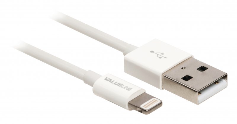 Synchronizační a Nabíjecí Kabel Apple Lightning - USB A Zástrčka 1.00 m Bílá - obrázek č. 2