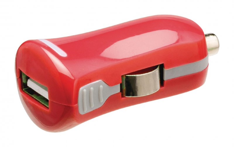Nabíječka Do Auta 1-Výstup 2.1 A USB Červená - obrázek produktu