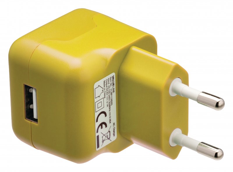 Nabíječka 1-Výstup 2.1 A 2.1 A USB Žlutá - obrázek produktu