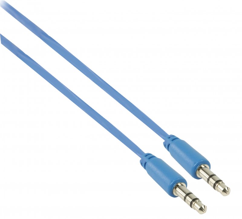 Stereo Audio Kabel 3.5mm Zástrčka - 3.5mm Zástrčka 1.00 m Modrá - obrázek č. 1