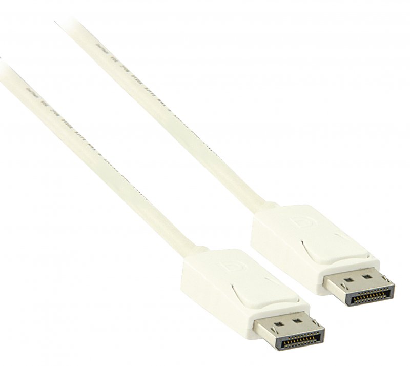 Kabel DisplayPort DisplayPort Zástrčka - DisplayPort Zástrčka 3.00 m Bílá - obrázek č. 1