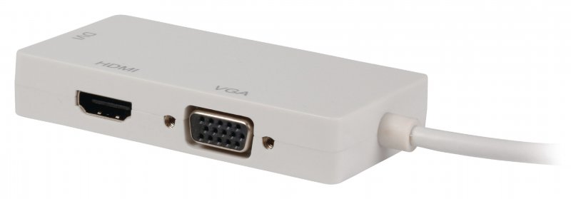 Kabel Mini DisplayPort Mini DisplayPort Zástrčka - VGA Zásuvka / DVI-D 24+1p (F) + HDMI™ (F) 0.20 m Bílá - obrázek č. 3