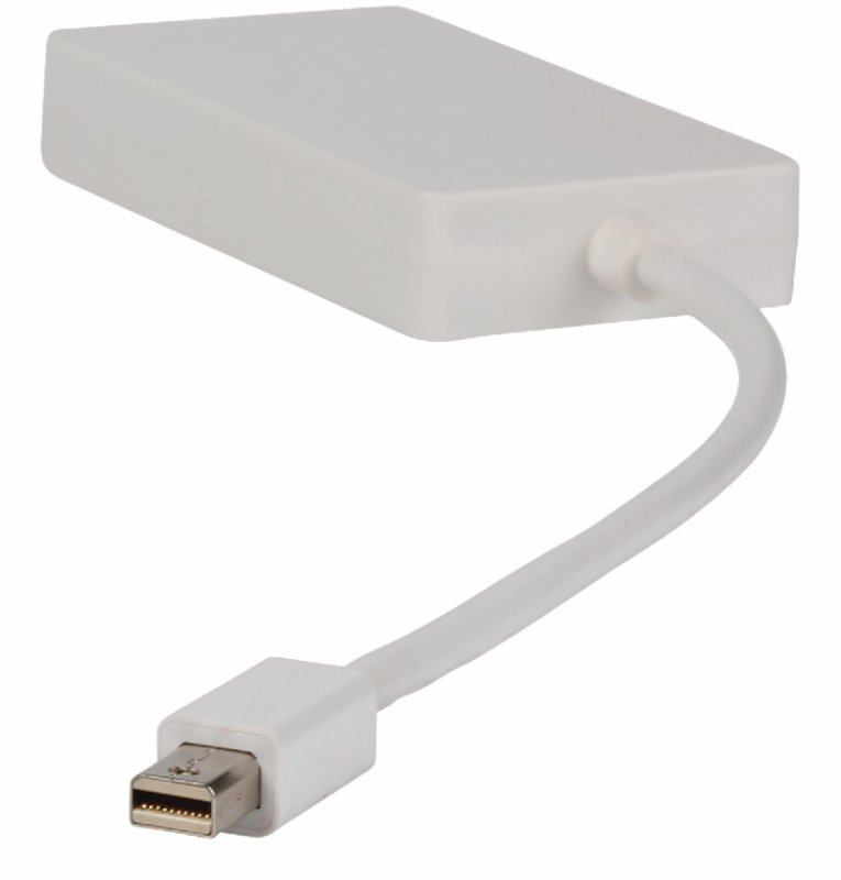 Kabel Mini DisplayPort Mini DisplayPort Zástrčka - VGA Zásuvka / DVI-D 24+1p (F) + HDMI™ (F) 0.20 m Bílá - obrázek č. 2