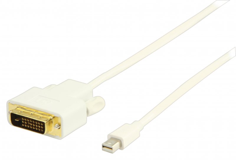 Kabel Mini DisplayPort Mini DisplayPort Zástrčka - DVI-D 24+1p Zástrčka 2.00 m Bílá - obrázek produktu