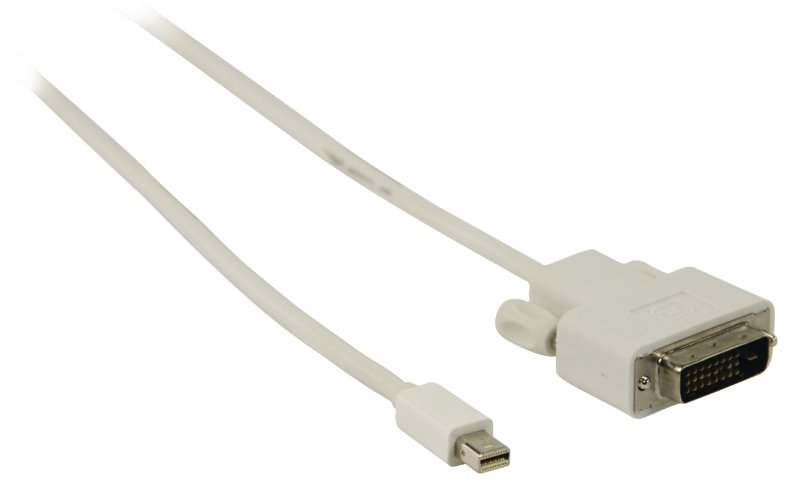 Kabel Mini DisplayPort Mini DisplayPort Zástrčka - DVI-D 24+1p Zástrčka 2.00 m Bílá - obrázek č. 1