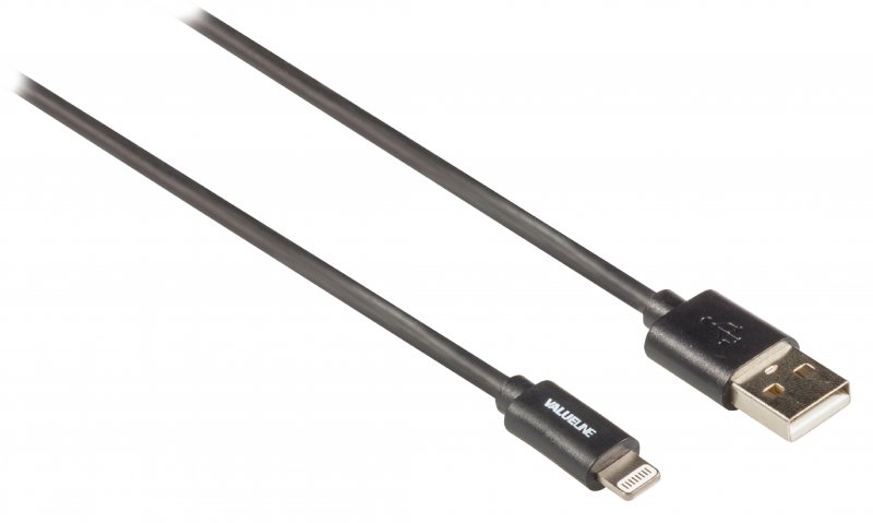 Synchronizační a Nabíjecí Kabel Apple Lightning - USB A Zástrčka 1.00 m Černá - obrázek č. 1